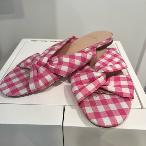J crew gingham pink sandal - Picture 3 of 3